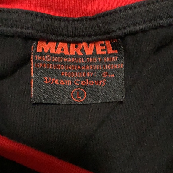 Spider-Man Marvel t-shirt large black and red theme park - Picture 10 of 10